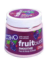 Cosmo Fruitburst Smoothie Face And Body Scrub With Grape And Cherry, 500ml