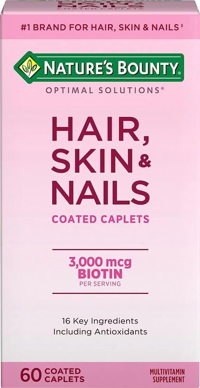 Nature's Bounty Hair Skin And Nails Dietary Supplement 60 Coated Caplets