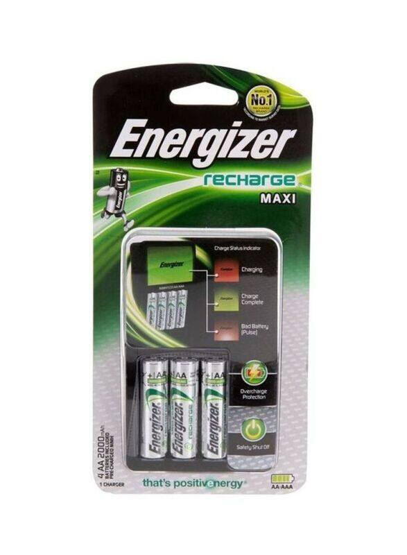 

Energizer 10mm Recharge Maxi Batteries, 5 Pieces, Silver/Green