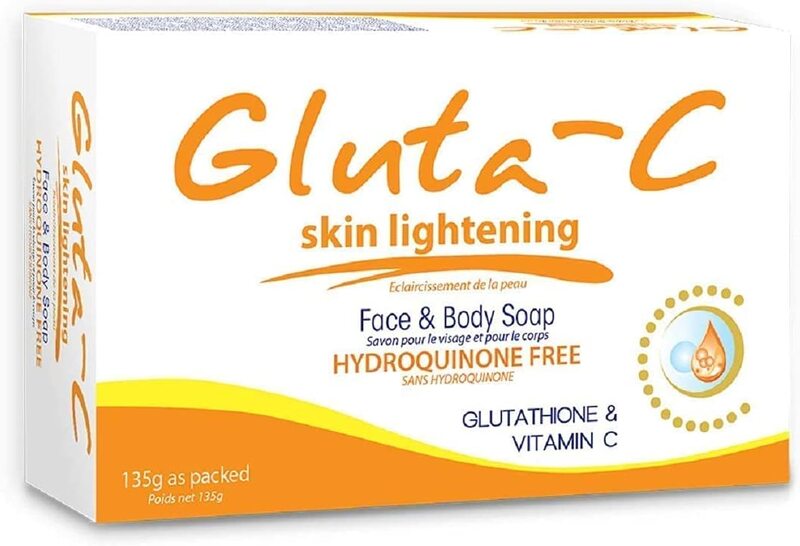 Gluta C Skin Lightening Face and Body Soap with Vitamin C, 135g