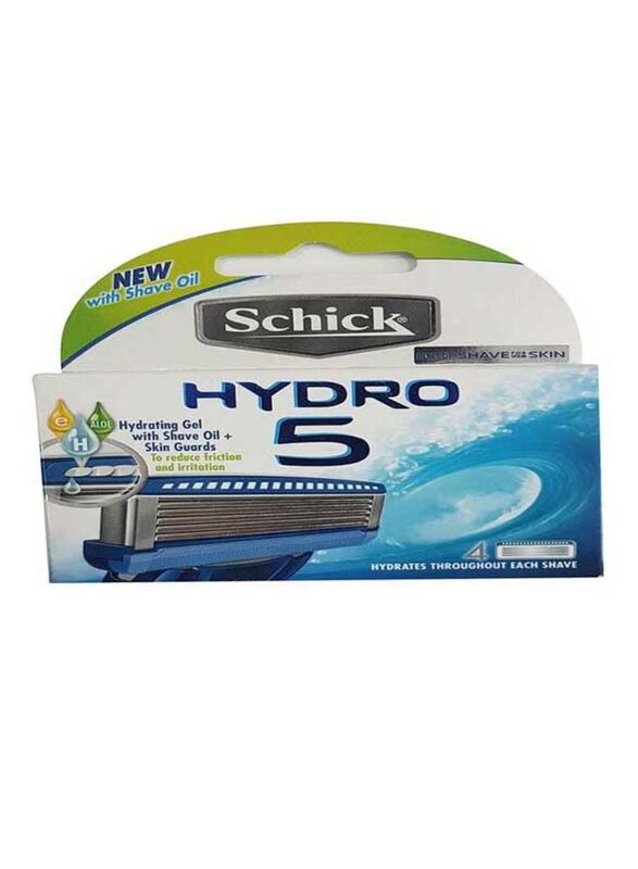 Schick Hydro 5 Easy Glide Blades, 4 Pieces