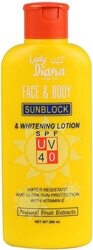 Lady Diana Spf Uv 40 Sunblock & Whitening Lotion, 200ml