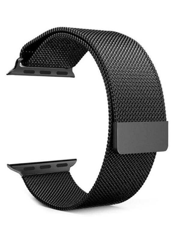 

365dealz Metal Replacement Band for Apple Watch Series 4, 44mm, Black