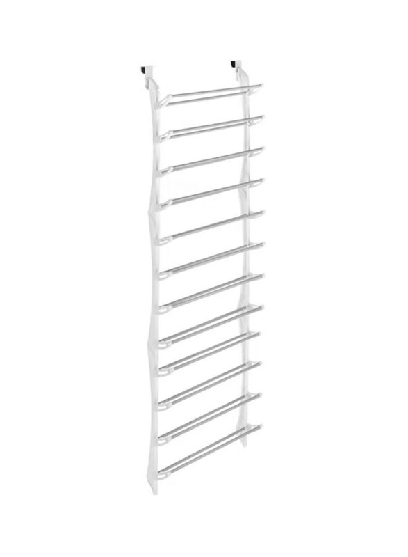 

Whitmor Over The Door Shoe Organizer Rack, White