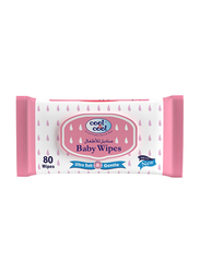 Cool & Cool 3 Pack Ultra Soft & Gentle Baby Wipes for Babies, 80 Pieces