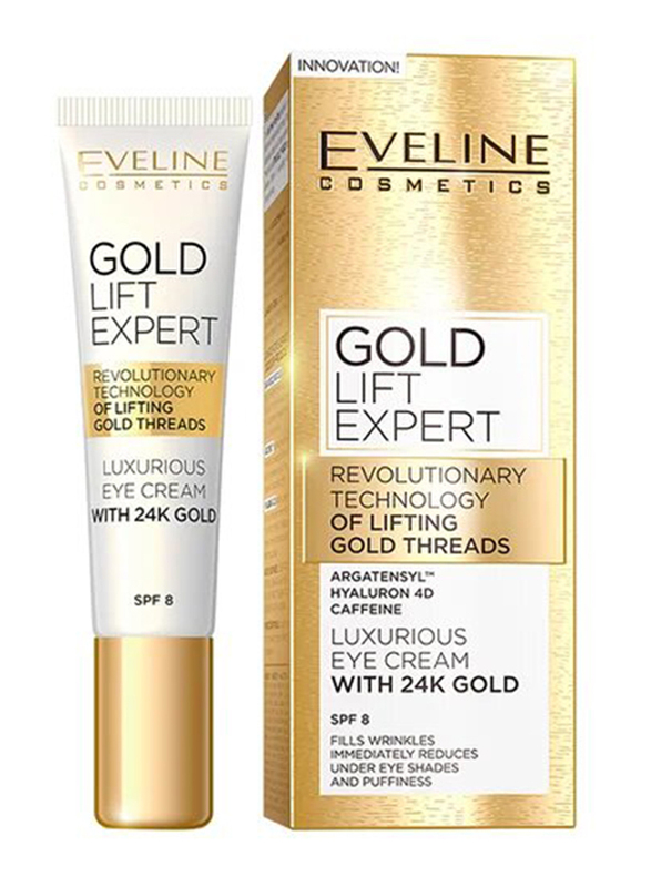 Eveline SPF 8 Gold Lift Expert Eye Cream, 15ml