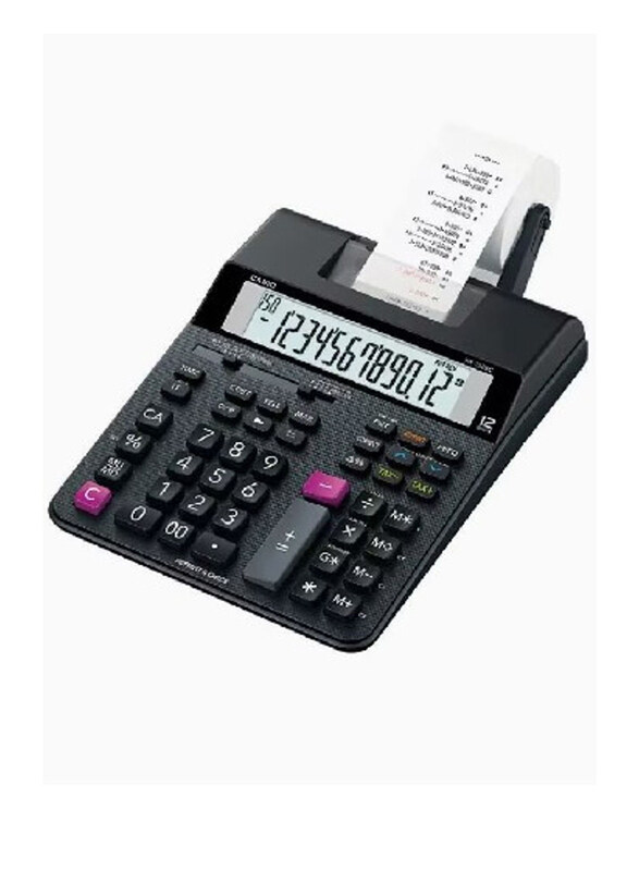 

Casio 12-Digit Printing Calculator, HR-150RC, Black