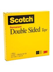 3M Scotch Permanent Double Sided Tape, 12.7mm x 32.92mm, Clear