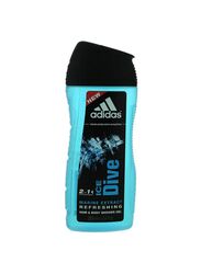 Adidas 2-In-1 Ice Dive Marine Extract Hair And Body Shower Gel, 250ml