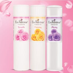 Enchanteur Charming Perfumed Talc Powder, 250gm, White