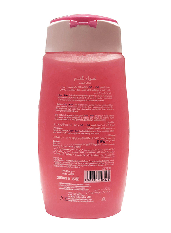 Cool & Cool Fruity Fresh Body Wash, 250ml