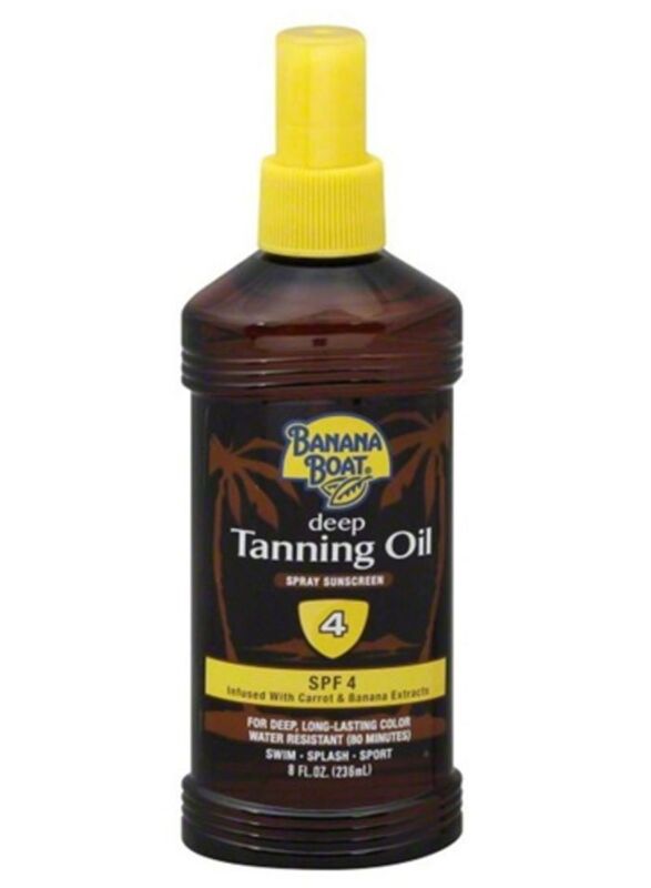 Banana Boat Deep Tanning Oil Spray Sunscreen SPF4, 236ml