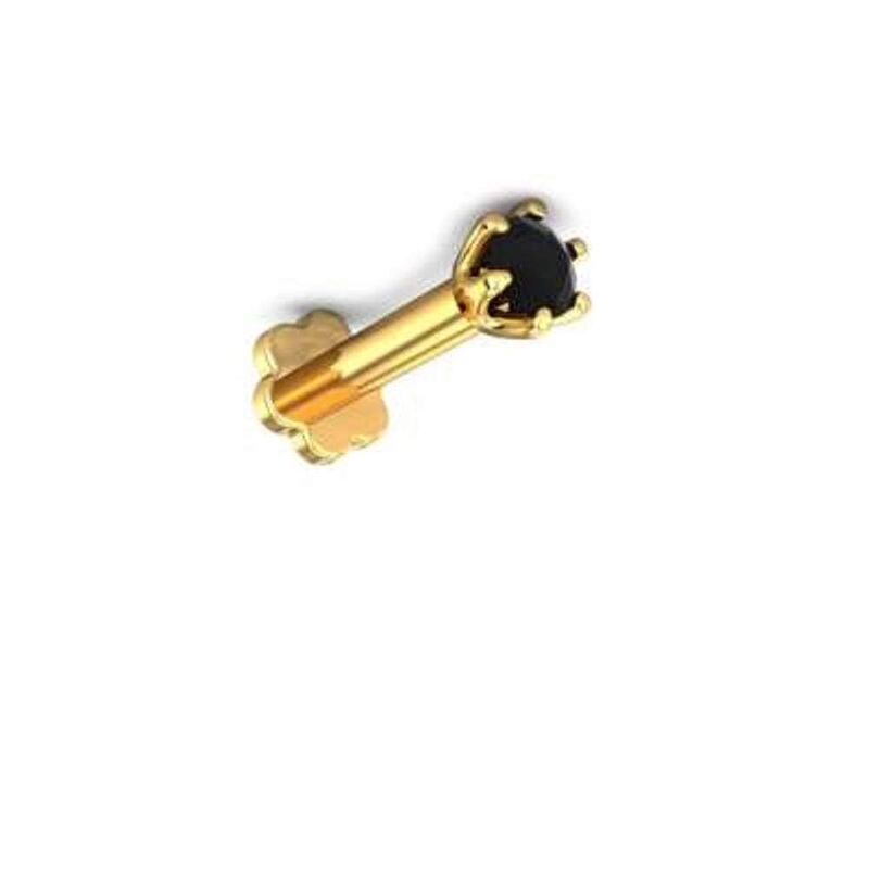 Caflon Fashion Sense Gold Plated Nose Stud With Stone