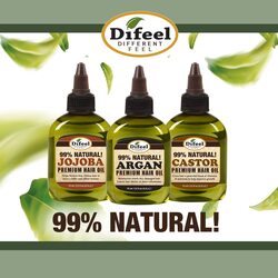 Difeel 99% Natural Pro-Growth Hemp Hair Oil, 70g