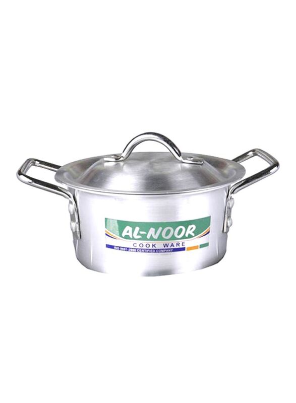 Al Noor 5-Piece Cooking Pots Set, Silver