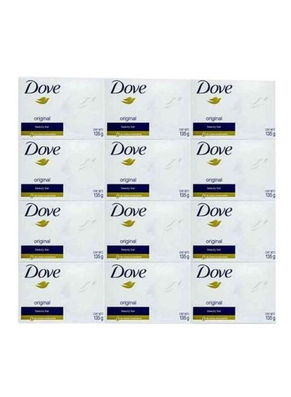 Dove Original Beauty Soap Bar, 12-Piece x 125g