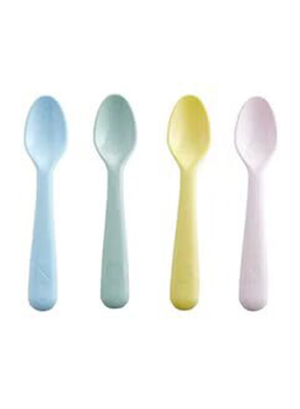 

Kalas Fade Proof Easy Cleaning Colourful Feeding Spoons, 4 Pieces, Multicolour