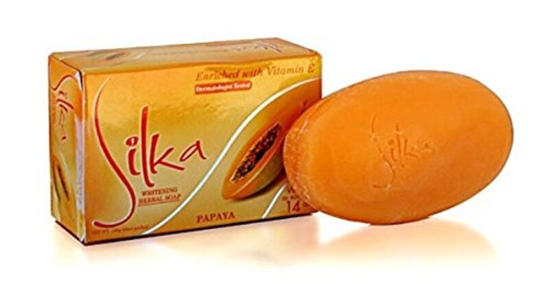 Silka Papaya Soap for Herbal Skin Whitening, 3-Piece