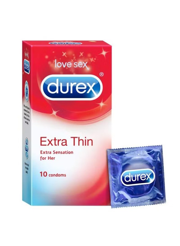 Durex Extra Thin Condoms, 10 Piece x 2 Box