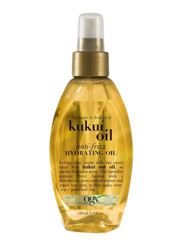 

Ogx Anti-Frizz Hydrating Kukui Hair Oil for All Hair Types, 118ml