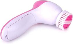 5-In-1 Multifunction Electric Face Facial Cleansing Brush, Pink