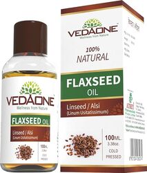 Vedaone Natural Cold Pressed Flaxseed Oil, 100Ml