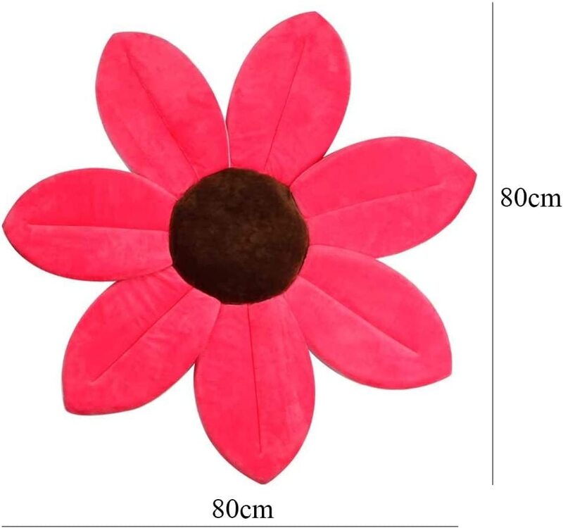 80cm Foldable Blooming Flower Shape Mat Soft Infant Bath Seat for Newborn