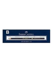 Faber-Castell 12 Pieces Goldfaber 1221 Graphite Pencil, Blue/Gold