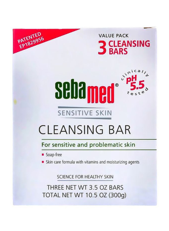 Sebamed Sensitive Skin Cleansing Soap Bar, 300g