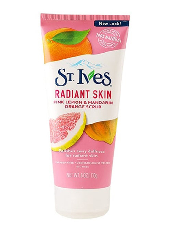 St. Ives Radiant Skin Pink Lemon and Mandarin Orange Scrub, 170g