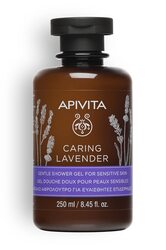 Apivita Caring Lavender Gentle Shower Gel for Sensitive Skin, 250ml