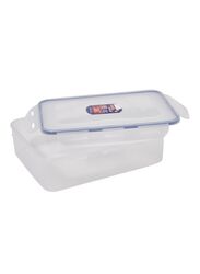 Lock & Lock Rectangular Food Container, 3.9L, Clear/Blue