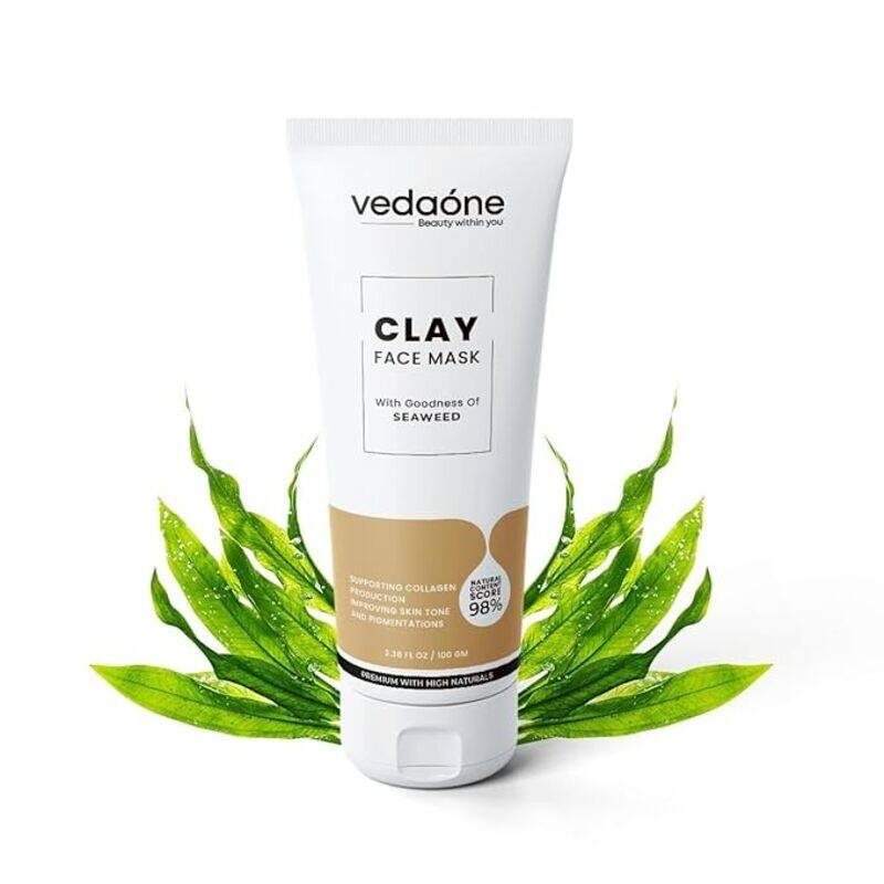 

Vedaone Clay Face Mask For Improving Skin Tone And Pigmentations