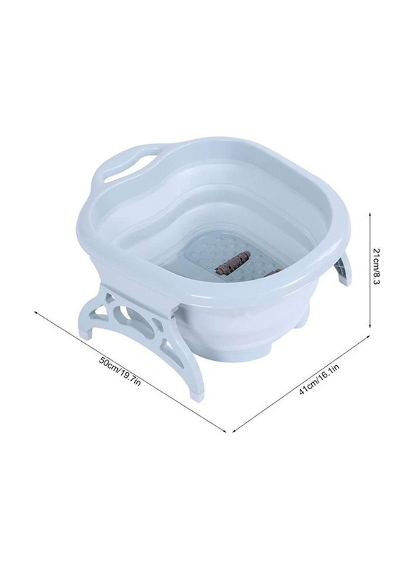 Aiwanto Collapsible Foot Soaking Bath Basin with Massage Roller, 1 Piece