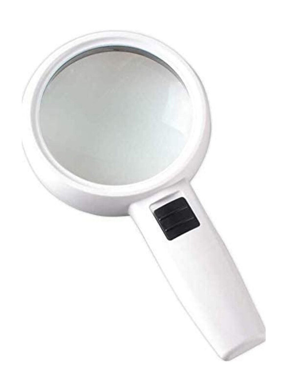 

Generic Handheld 3 LED High Optical Magnifier, White