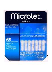 Bayer Microlet Lancets, 200 Sheets, White