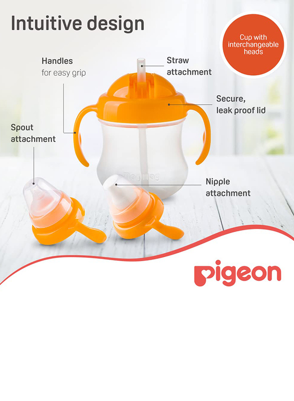 Pigeon Mag Mag All in One Set, Orange/Clear