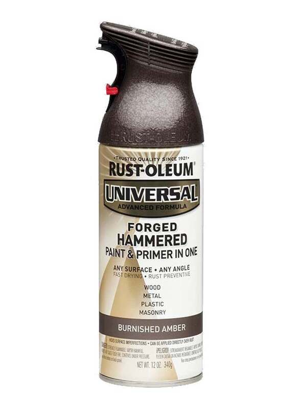 Rust-Oleum Universal Forged Hammered Paint Spray, 340gm, Burnished Amber