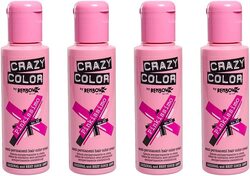 Renbow Crazy Color Semi Permanent Hair Dye Colour, Pinkissimo No.42, 4 x 100ml