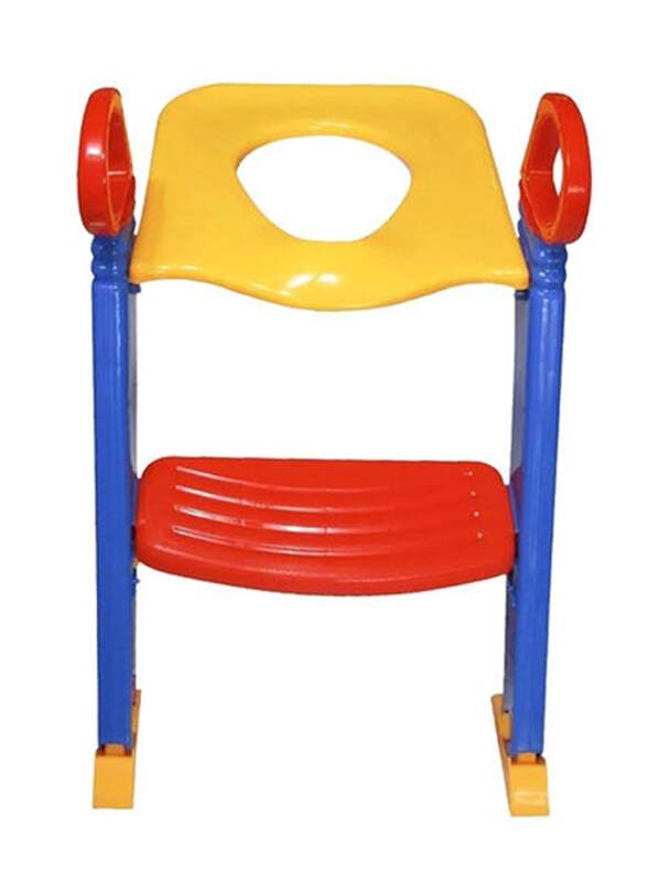 Portable Folding Trainer Toilet Potty Training Ladder Children Chair, Multicolour