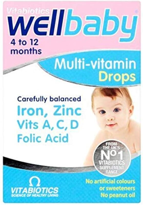 WELLBABY MULTI-VITAMIN DROPOS 1-12MONTHS 30ML