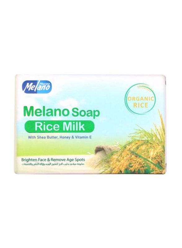 Melano Rice Milk Soap With Shea Butter Honey and Vitamin E, 100gm