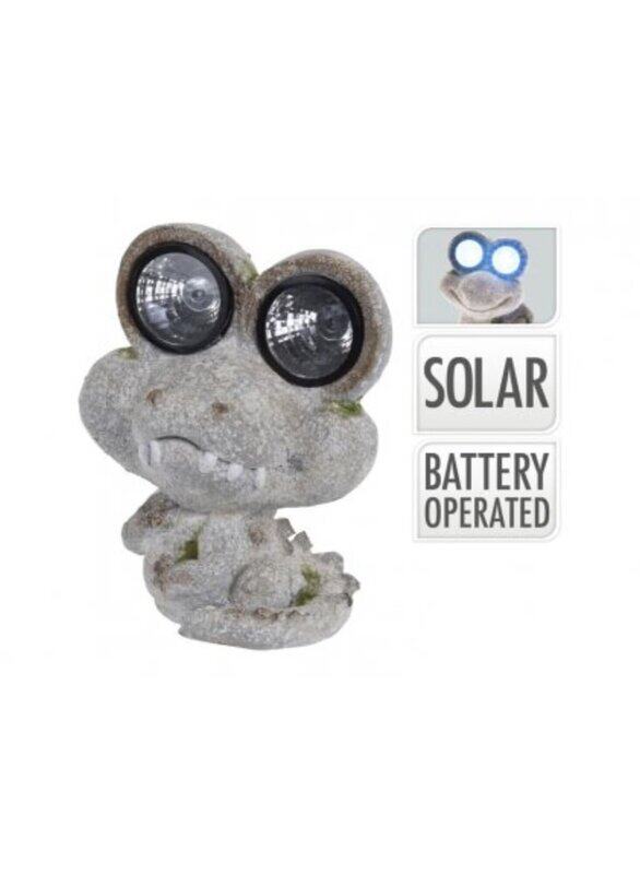 

Generic Crocodile with Solar Eyes Lamp, Grey