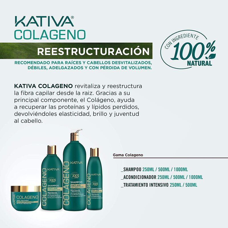 Kativa Colageno Revitalising And Restoring Shampoo, 500ml