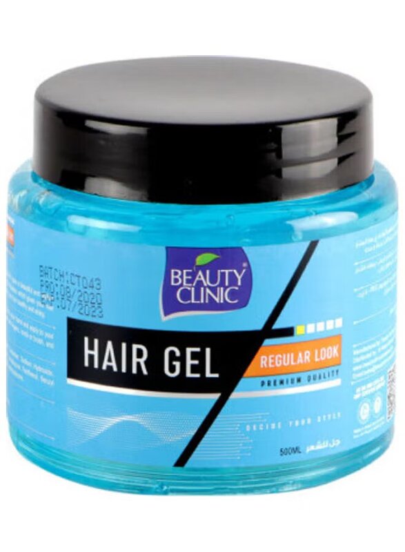 Beauty Clinic Classic Look Clear Hair Gel for All Hair Types, 500ml