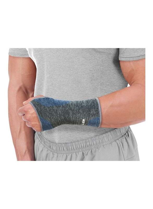 Mueller Stretch Knit Wrist Support, Extra Large, Grey