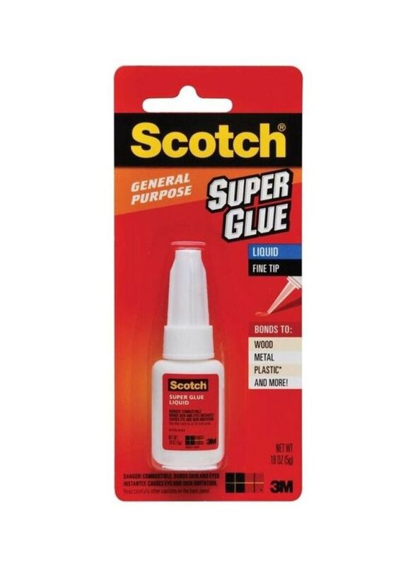 Scotch General Purpose Liquid Super Glue, Clear