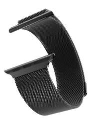 365dealz Metal Replacement Band for Apple Watch Series 4, 44mm, Black