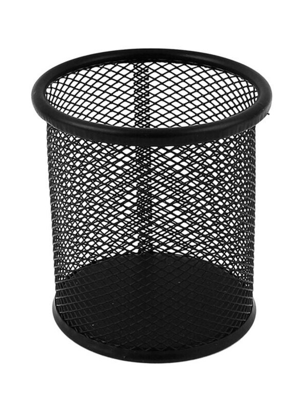 

Generic Metal Net Design Pen Holder, Black