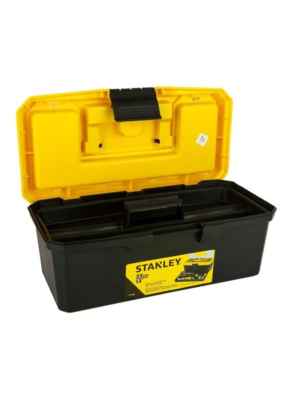 Stanley 16-inch Plastic Tool Box, Yellow/Black